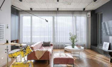 90 m² butas: erdvė