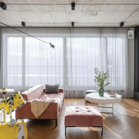 90 m² butas: erdvė