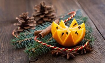 Įkvėpimui: eglutės papuošimai iš citrusinių vaisių