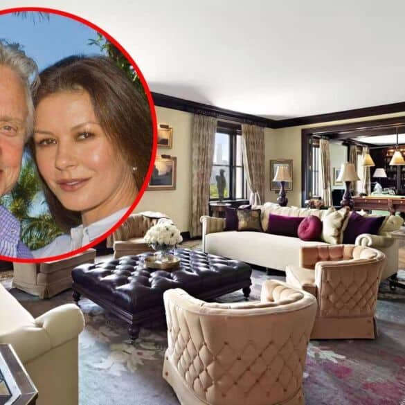 Ištaigingas bei prabangus aktorių Michaelo Douglaso ir Catherine Zeta-Jones namų interjeras