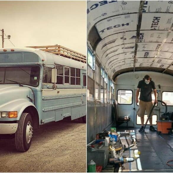 Namelis ant ratų iš seno autobuso už beveik 13 tūkst. eurų