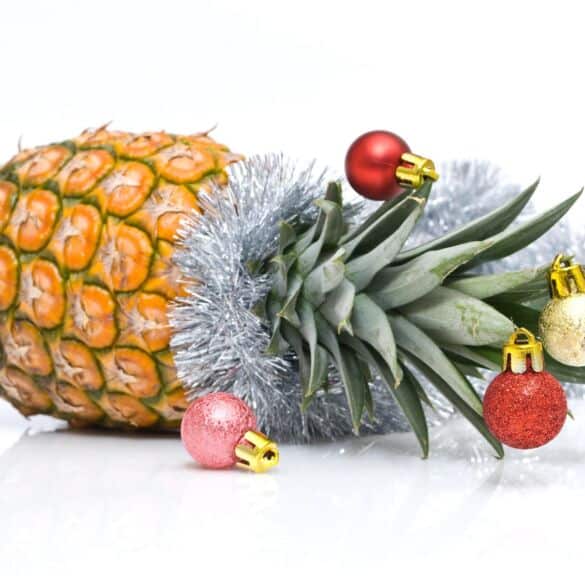 Netikėta dekoracija: ananasas-kalėdinė eglutė