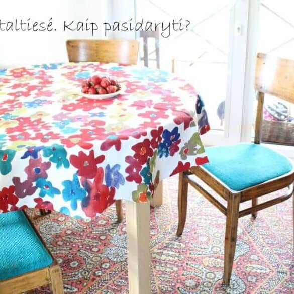 Pasidaryk pats: apvali staltiesė