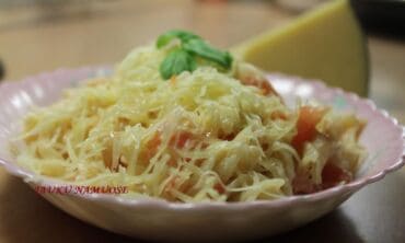 Pietūs per 10 minučių: makaronai su pomidorais