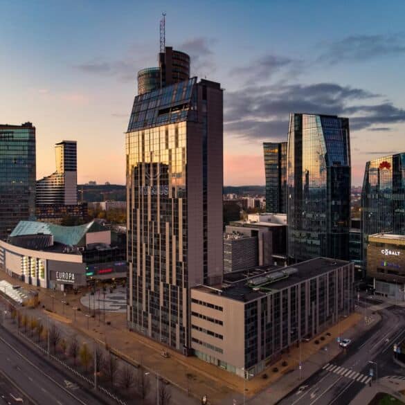 Vilnių papuoš naujas dangoraižis ir restoranas padangėse