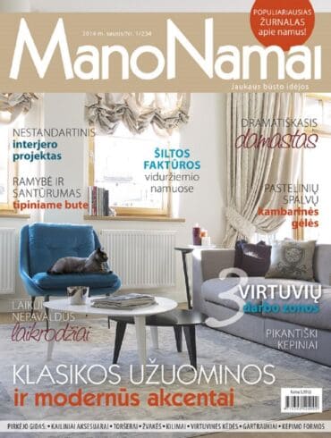 Žurnalo MANO NAMAI sausio numeryje – šilta buitis