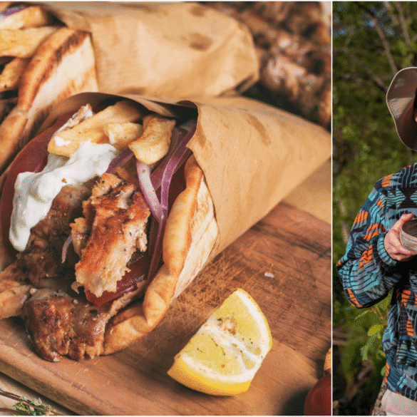 Graikiškų gyros ir dešrainio receptas vasarai