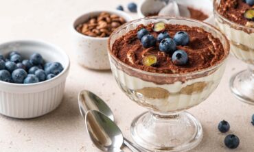 Paprastesnė šilauogių tiramisu versija