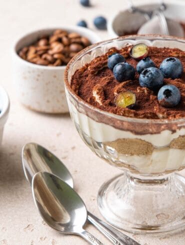 Paprastesnė šilauogių tiramisu versija