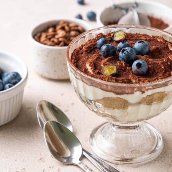 Paprastesnė šilauogių tiramisu versija