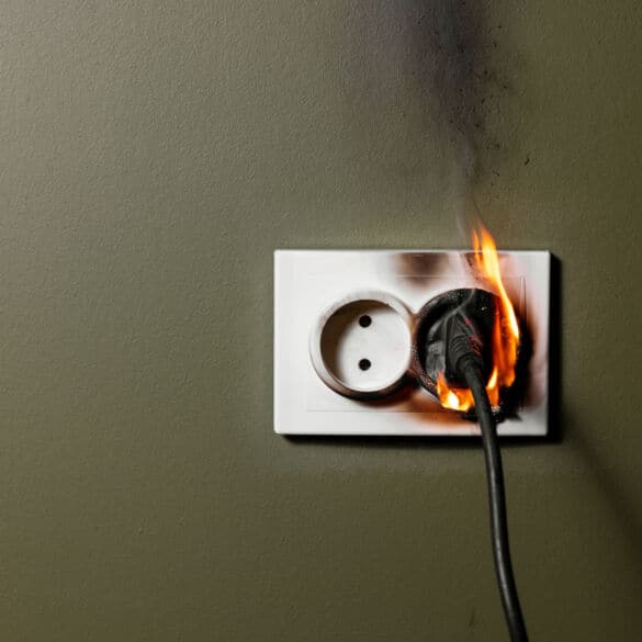 Elektronikos prietaisai sukelia gaisrus