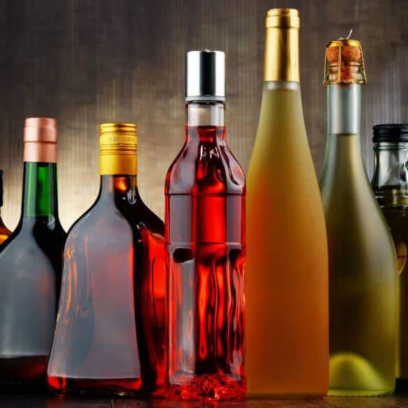 Alkoholio buteliai