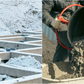 Pamatai ir betonavimas žiemą šaltu oru