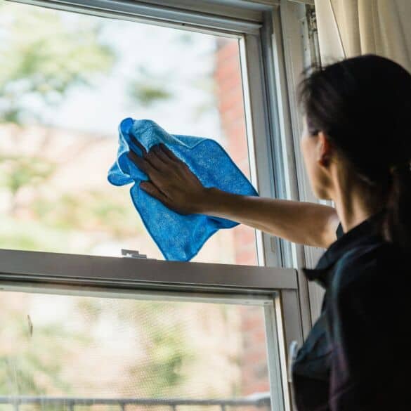 Langų valymas pagal Marie Kondo